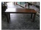 Long rectangular Oak table. This is a long rectangular....